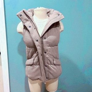 Gap Jersey Cotton Blend Puffer Vest XS